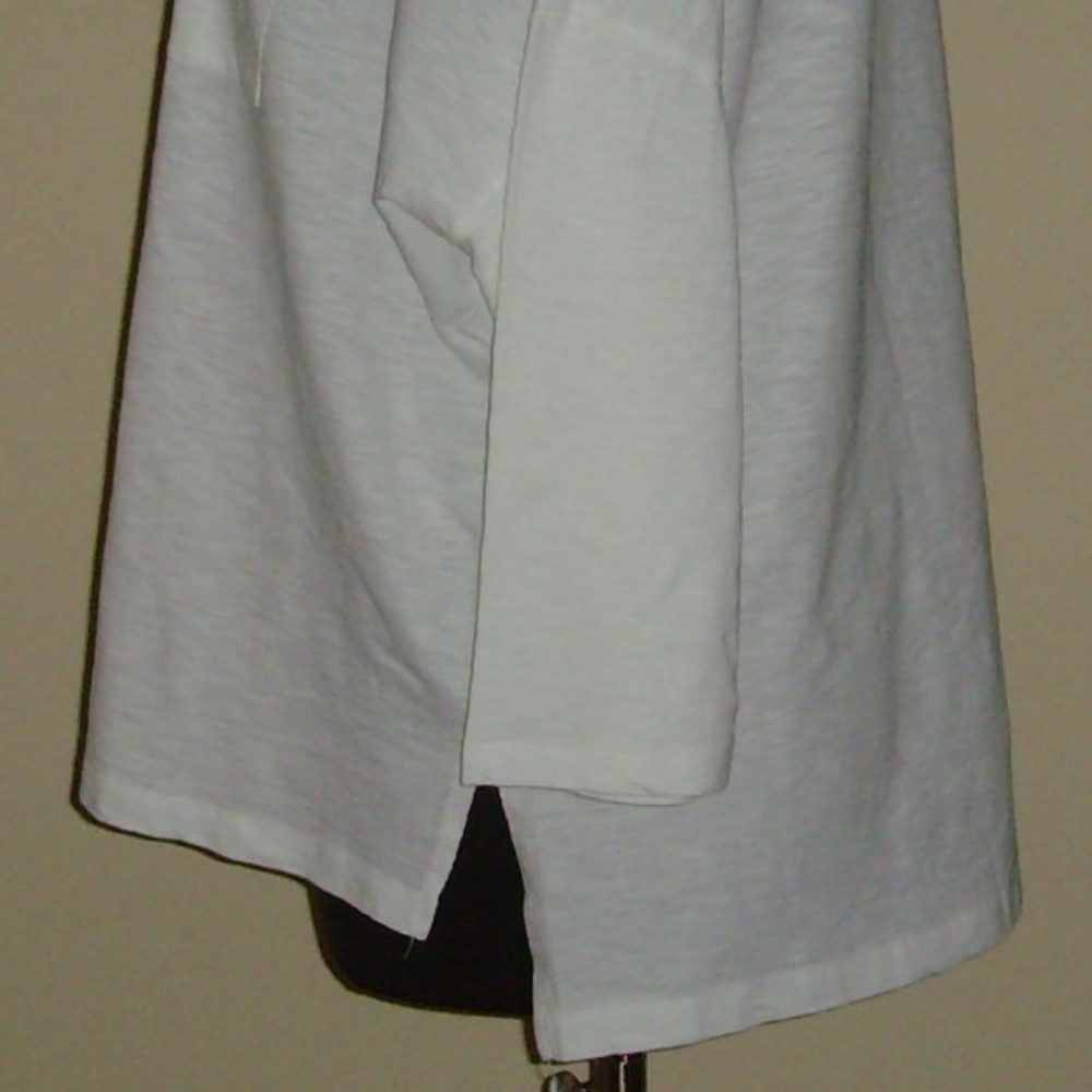 Lord & Taylor Woman 100% Cotton Long Sleeve Tee 2X - White - Picture 13 of 14